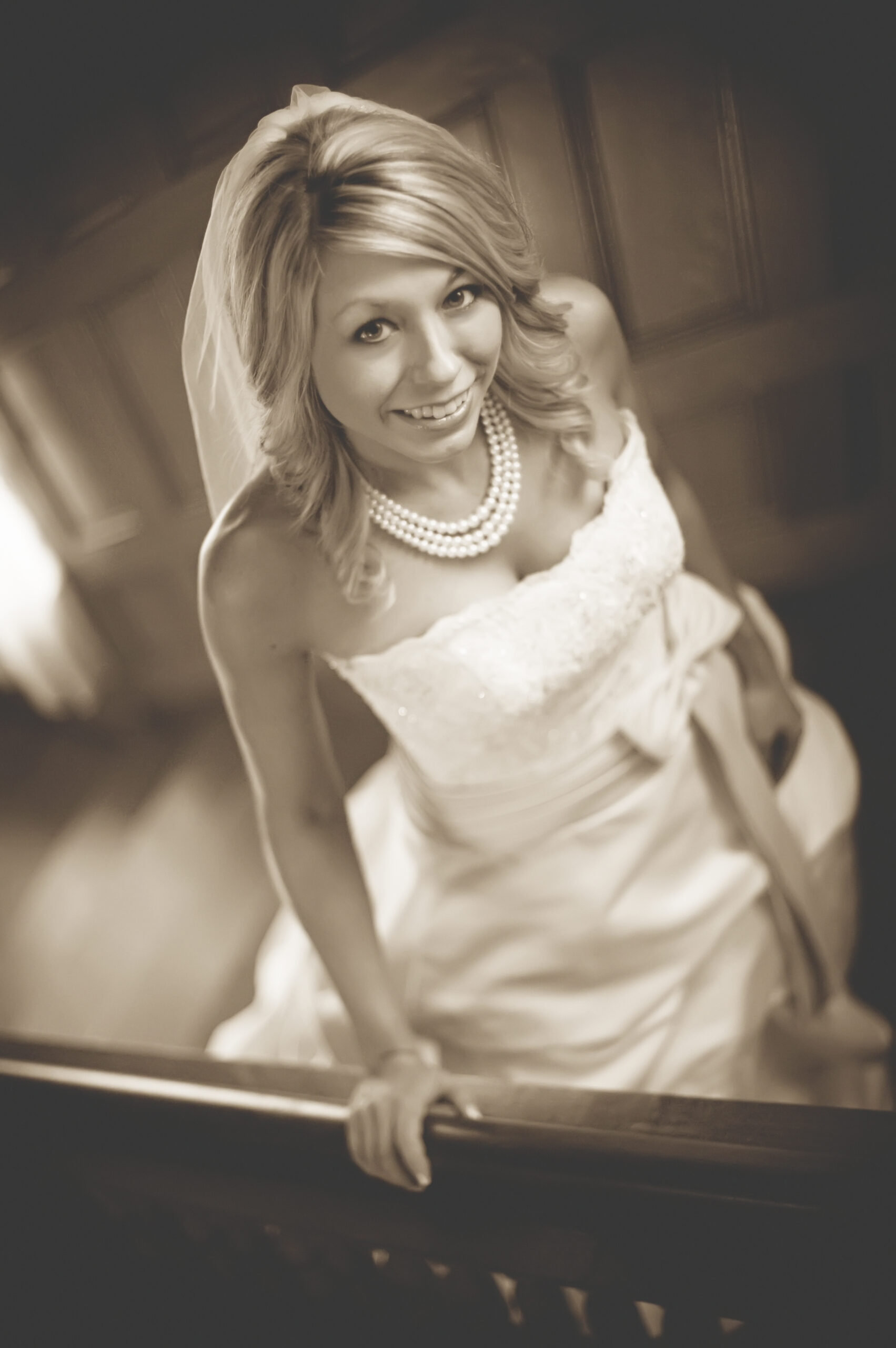 Bridal Portrait Idea: A Stairway Shot