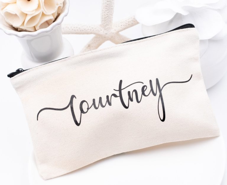 Gift for Bridesmaids: Personalized Canvas Carry Bag